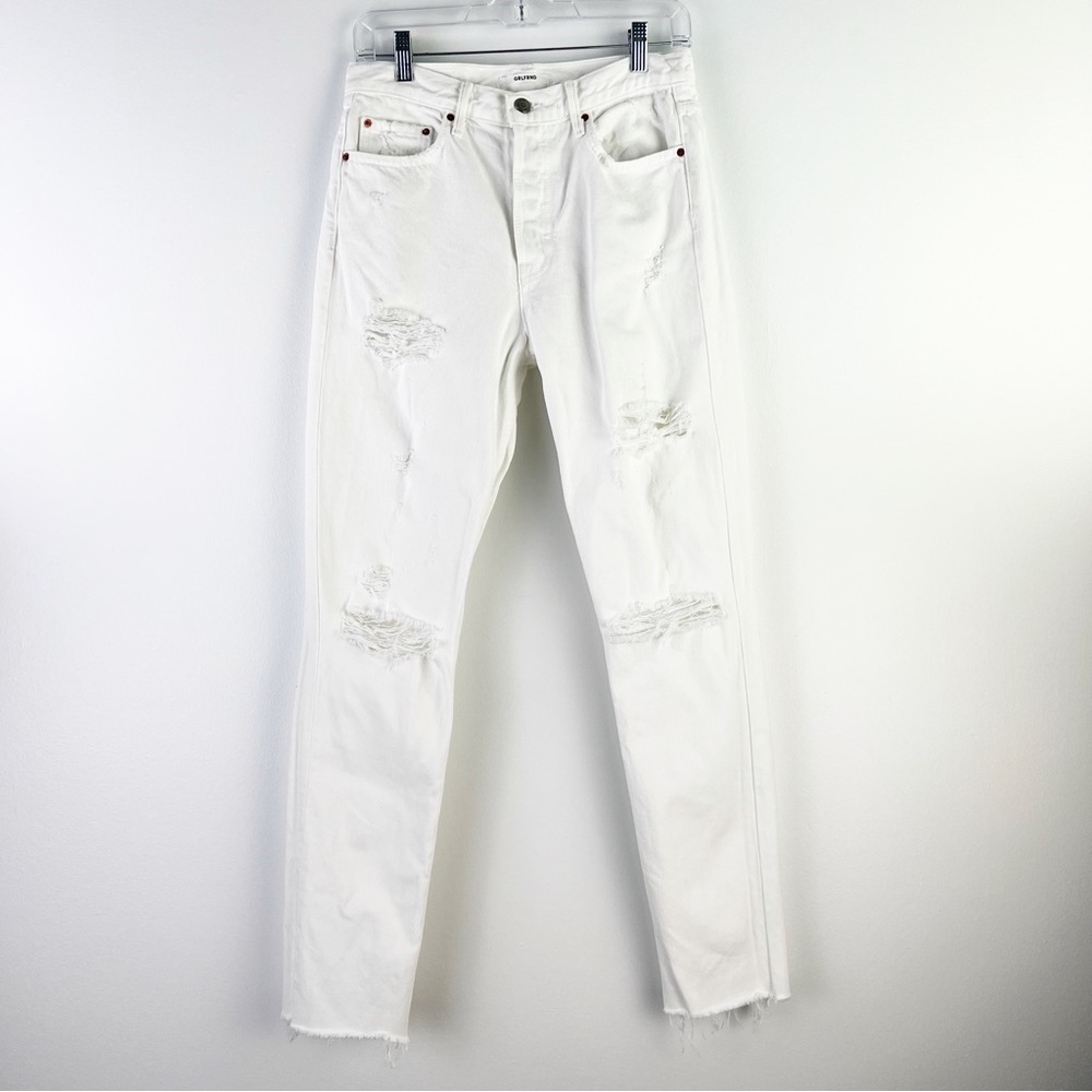 Grlfrnd Karolina White Ripped Jeans In You Know I’m No Good Size 27 View 2
